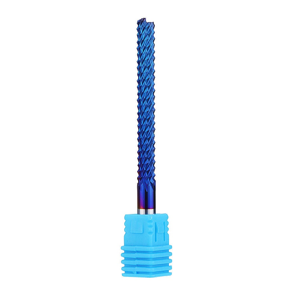 6mm Shank 22/25/32/42/52mm Tungsten Carbide Milling Cutter Blue Nano Coated End Mill