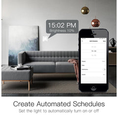 WiFi Smart Rotary Light Dimmer Switch Brightness Memory Smart Life/Tuya APP Remote Control Works with Alexa Google