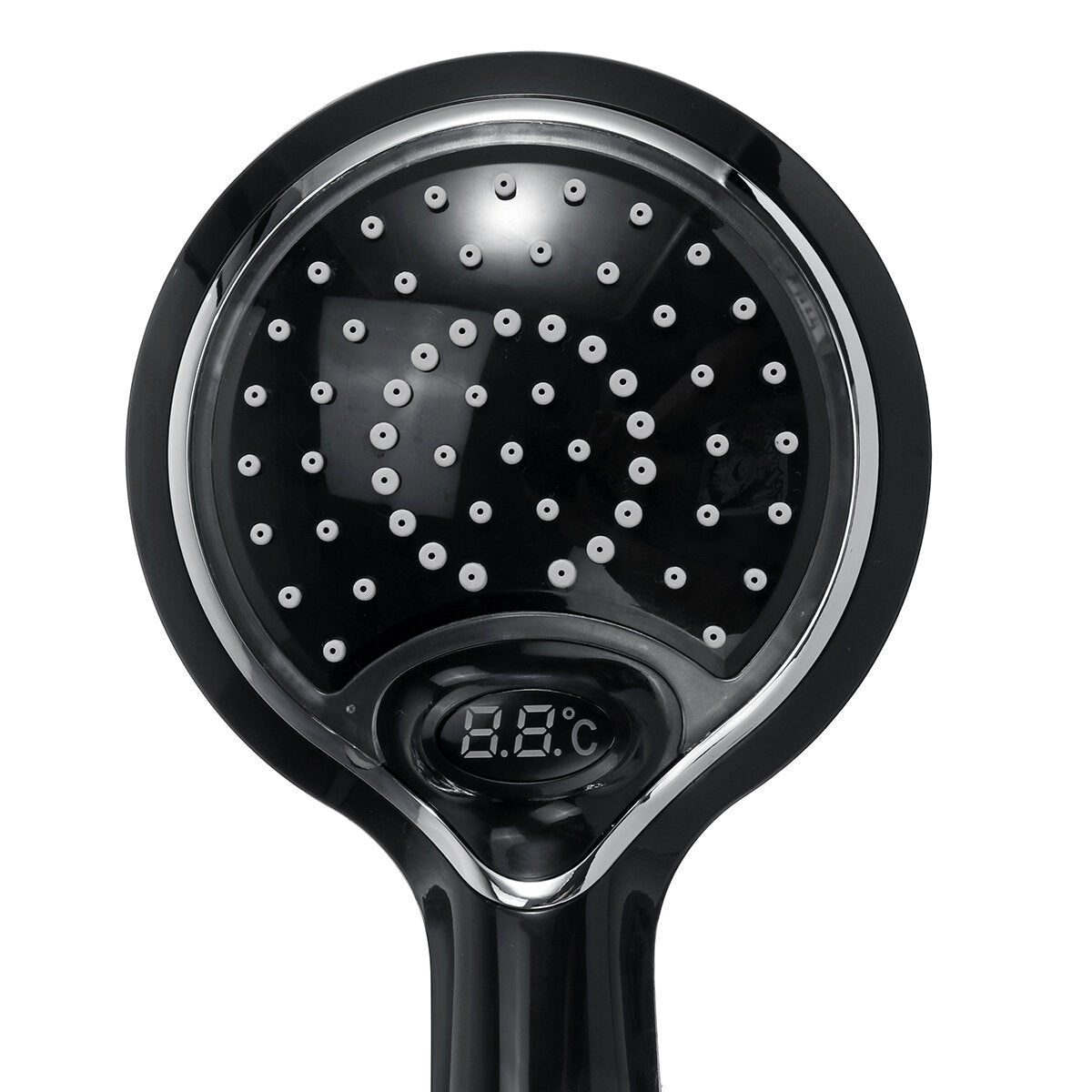 LED 3 Colors Light Digital LCD Display Temperature Control Shower Head