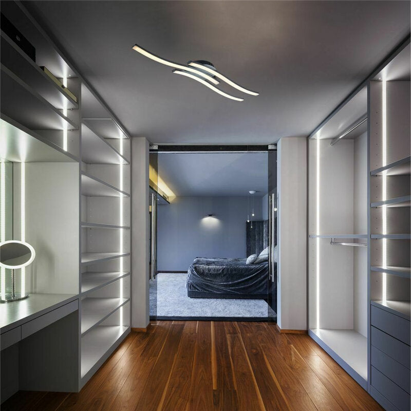 85-265V Modern Acrylic LED Ceiling Light Flush Mount Lamp Chandelier Living Room Bedroom