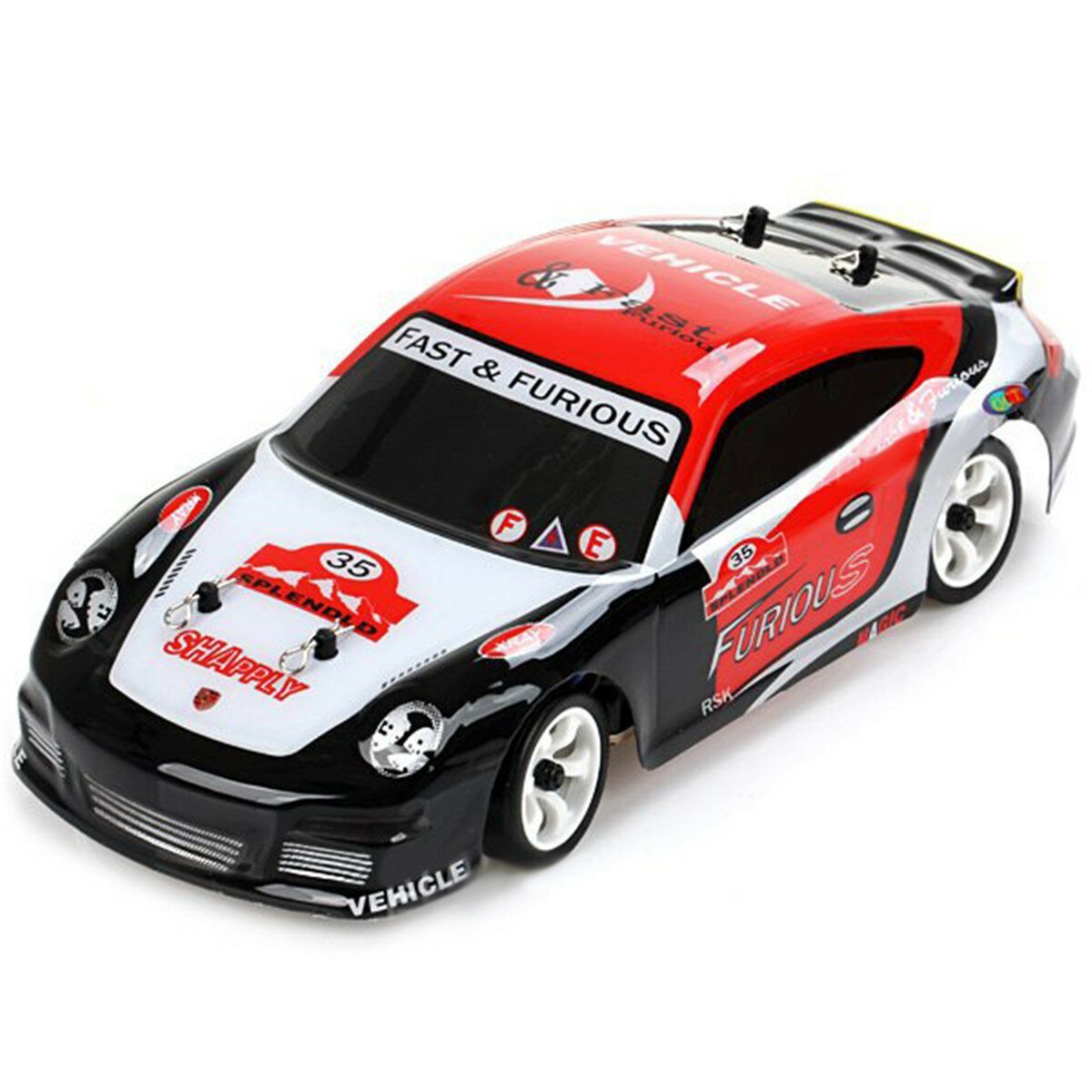2.4G 4WD Brushed RC Car Drift Car Two Battery 7.4V 400mAh