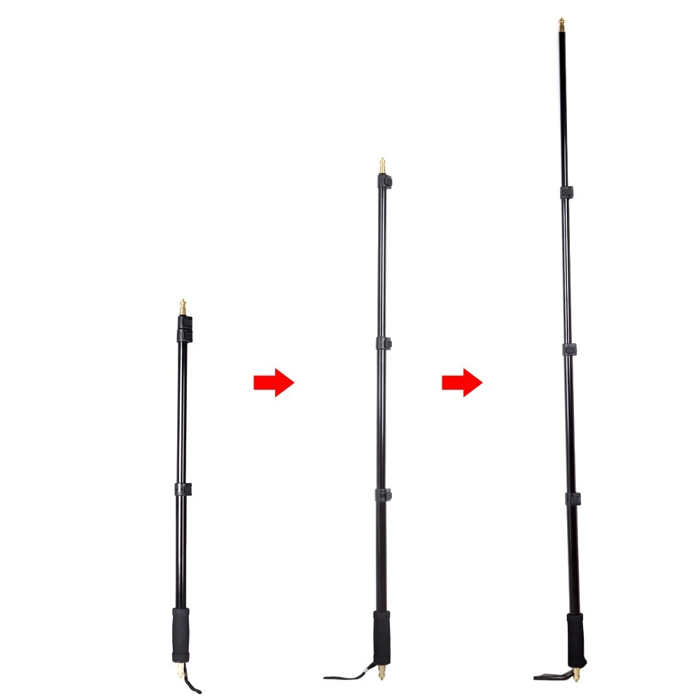 21-63"/55-160cm Portable Light Boom Pole Stick 1/4" Male Thread for WITSTRO Flash AD180 AD360