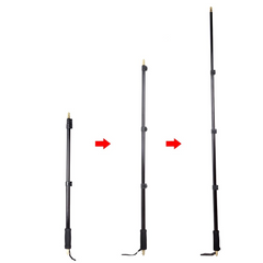 21-63"/55-160cm Portable Light Boom Pole Stick 1/4" Male Thread for WITSTRO Flash AD180 AD360