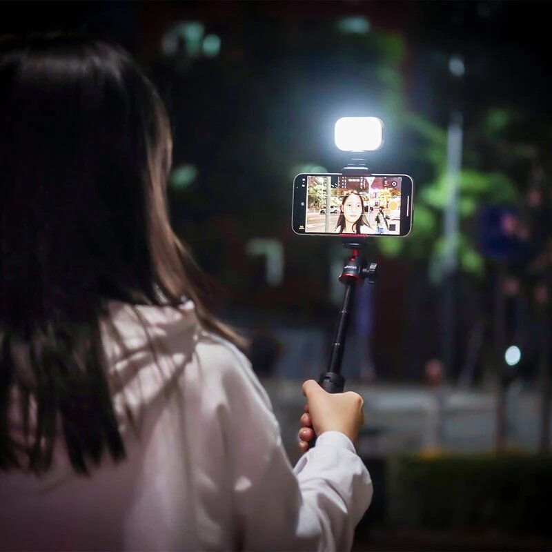 LED Video Light Soft Fill Lamp with Diffuser 1.4W Type-C Charger Portable Vlog Light