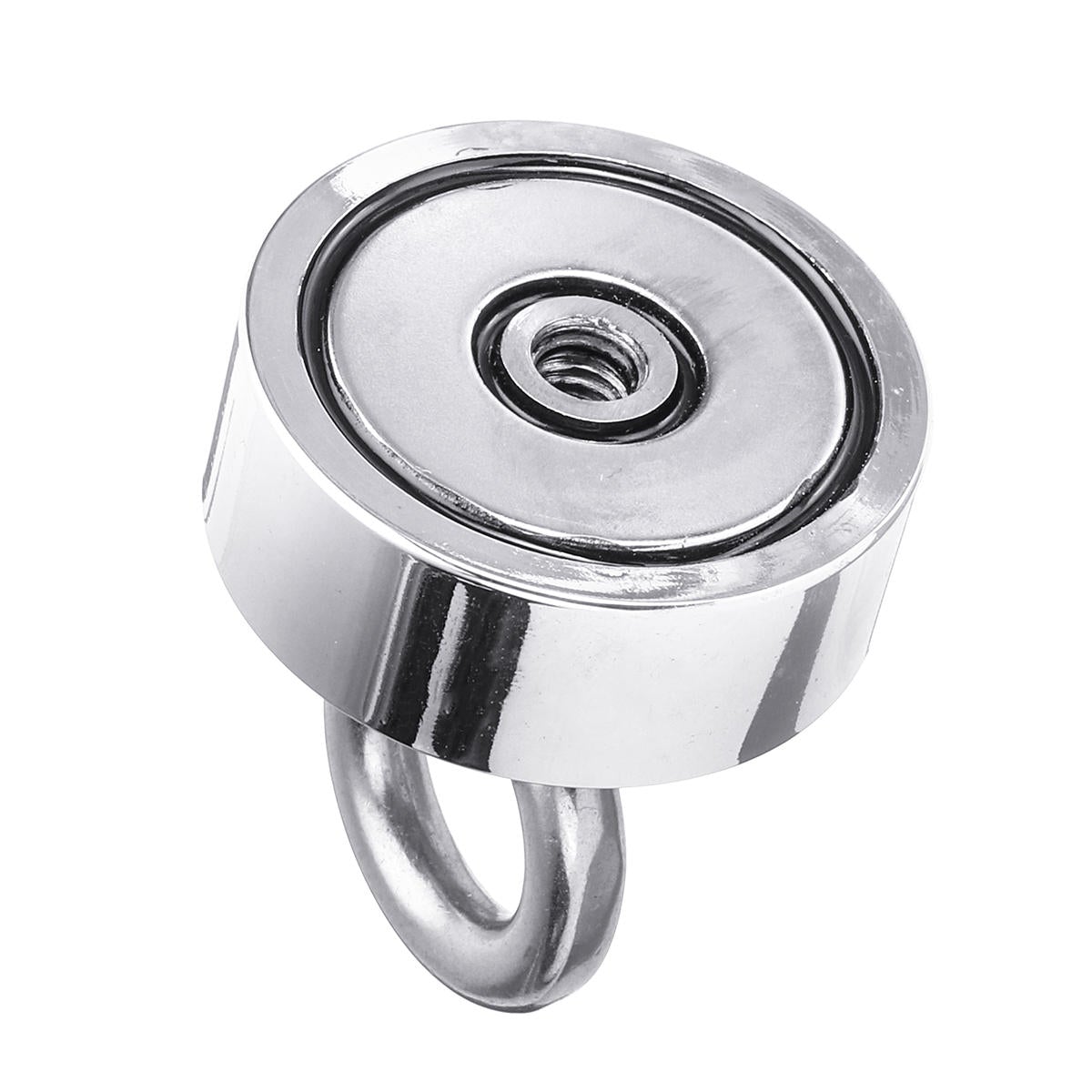 80KG Dual Side Neodymium Recovery Magnet Fishing Magnet Detecting Lifting Salvage Tool