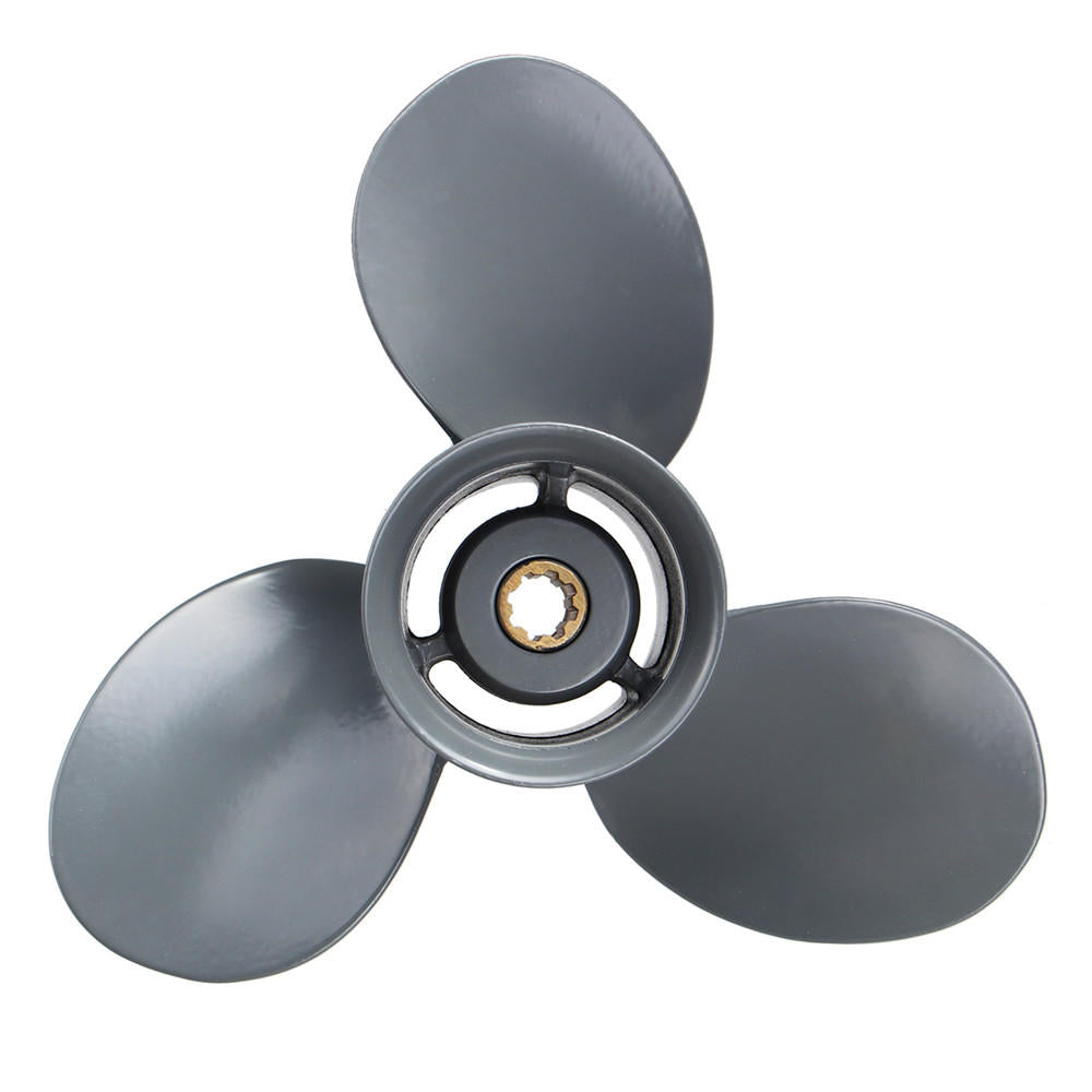 3 Blade Aluminum 9 1/4 x 10 Outboard Engine Propeller Prop for Honda 15-20HP