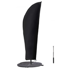 Parasol Umbrella Cover Anti-UV Dust-proof Waterproof Polyester Protective Cover for Cantilever Garden Patio