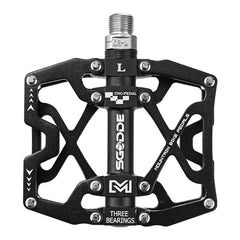 1 Pair Anti-slip Bike Pedals 3 Bearing Aluminum Alloy Cycling Bicycle Platform Bicycle Pedal Bike Accessories Part for Road bmx Mtb Bicycle