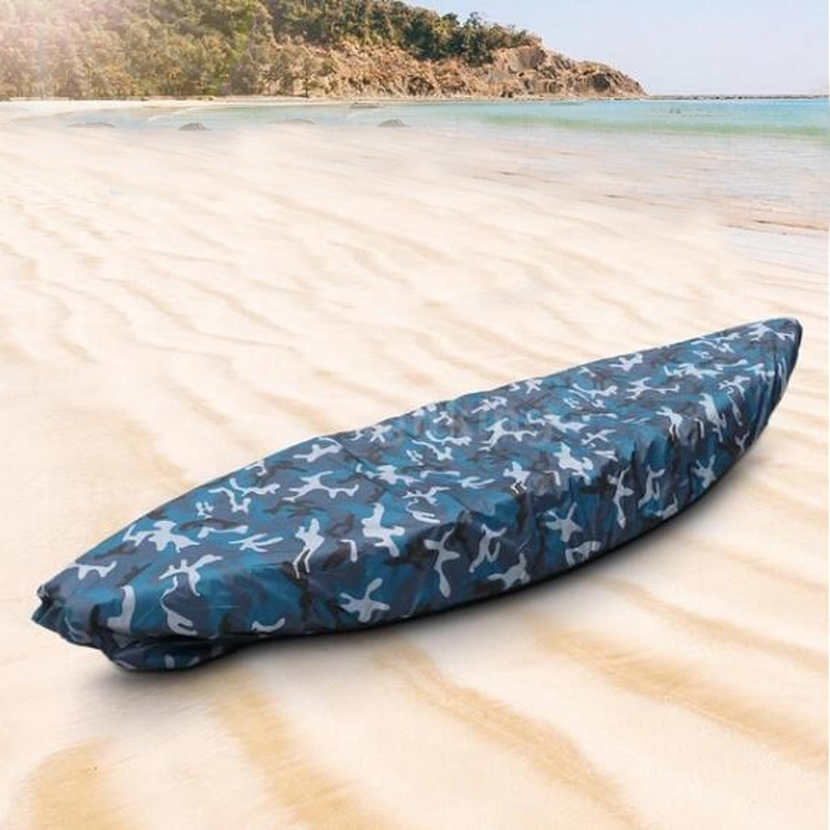 Professional Universal Kayak Canoe Boat Waterproof Camouflage UV Resistant Dust Storage Cover Shield
