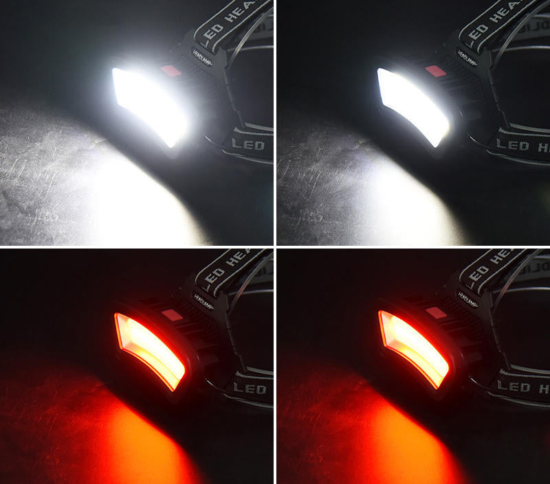 600LM COB LED Headlamp USB Rechargeable 4 Modes Flashlight Mini Waterproof Headlight Torch