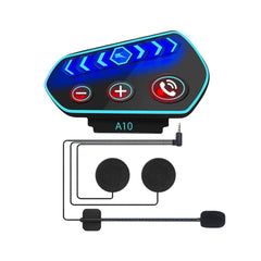 Bluetooth 5.0 Headset Single Helmet Moto Earphone With Micro Waterproof LED Motorcycle Cycling Wireless Headphone for Calling Music