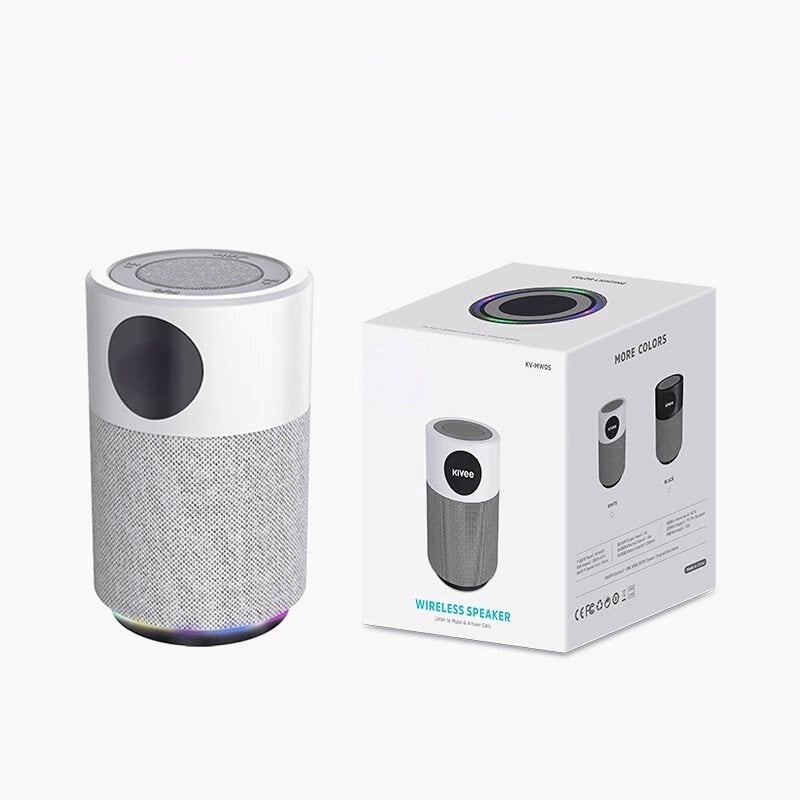 Wireless Bluetooth Speaker Portable Column Hi-Fi Stereo Bass Loudspeaker Colorful Lamp FM Radio IPX5 Waterproof Speakers