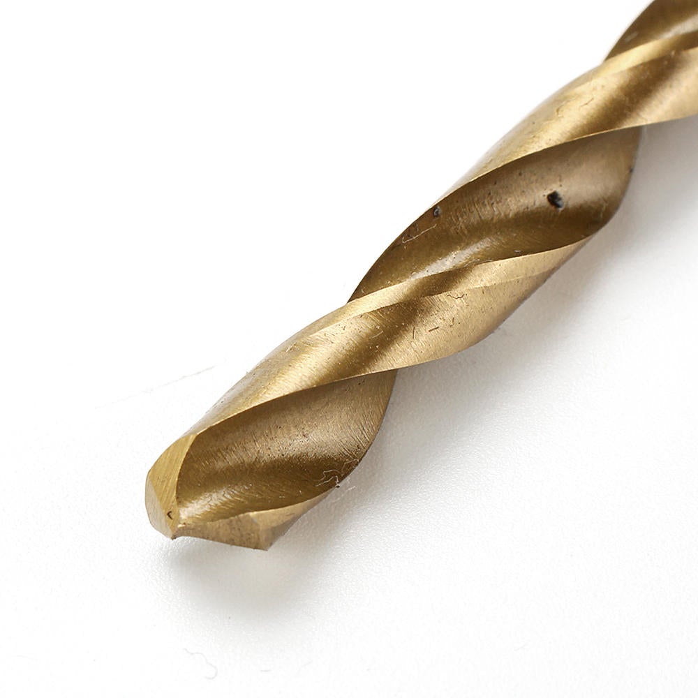29Pcs 1/16 to 1/2 Inch Titanium Coated HSS Twist Drill Bit Set 118 Degree Point with Plastic Box for Wood Aluminum Copper