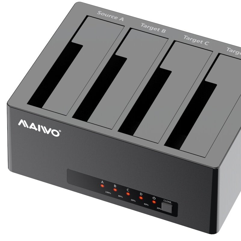 Duplicator HDD Docking Station Data Clone Support Up to 64TB Plug and Play for 2.5'' 3.5'' SATA SSD HDD