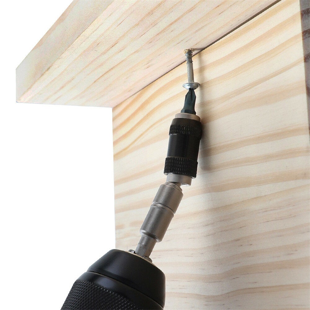 Magnetic Screw Drill Tip Holder Angle Magnetic Pivoting Bit Tip Holder Magnetic Screwdriver Drill Bit Drive Guide Extensions Adapter