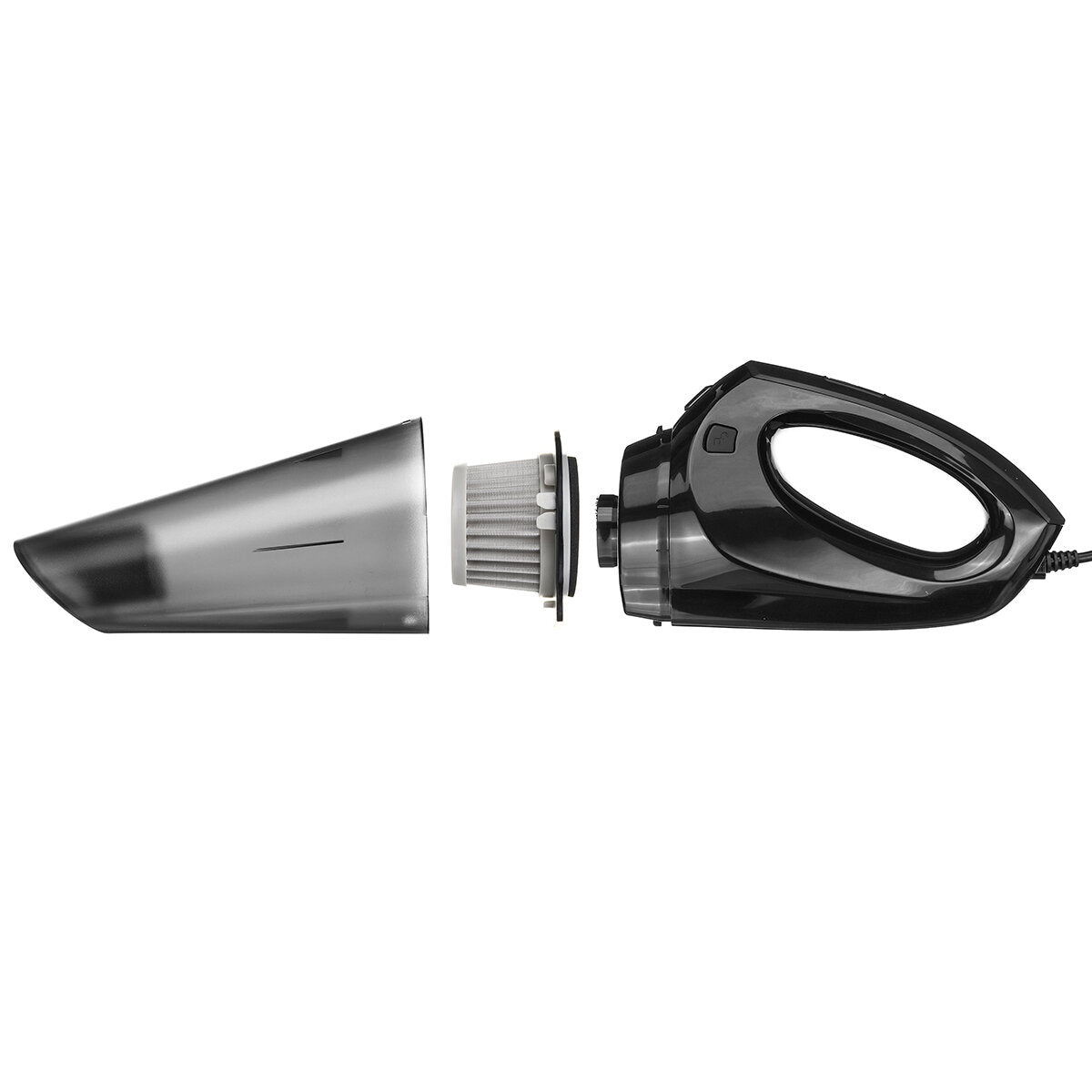 12V Handheld Car Vacuum Cleaner 56W Portable Duster Dirt Suction Wet & Dry Black