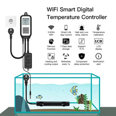 LED Display WiFi Tuya Smart Digital Thermostat Socket App Remote Control Agricultural Household Temperature Regulator AC100-250V