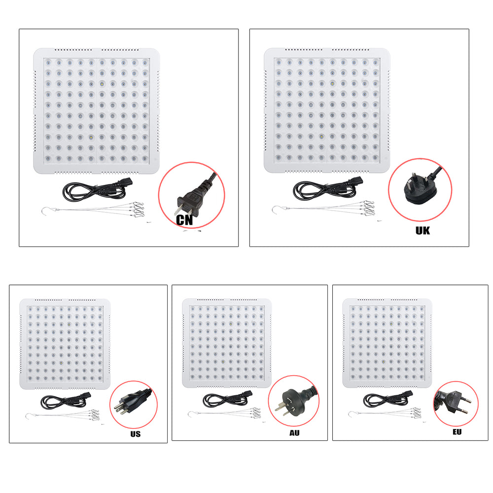 AC85-265V 300W 2 Kinds Spectrum LED Grow Light Cooler Fan Growing Lamp for Indoor Hydroponic Plant