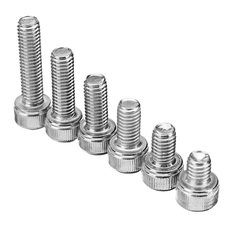 60Pcs M5 Stainless Steel 6-20mm Hex Socket Cap Head Screw Allen Bolt Assortment Kit