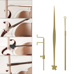 Violin Three Piece Sound Column Hook Ruler Caliper for Repair Accessories