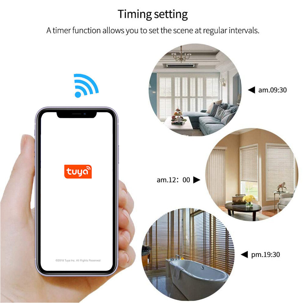 Wifi Curtain Motor Smart Wireless Remote Control Blind Motor Sunshade Curtain Pull Rope Motor