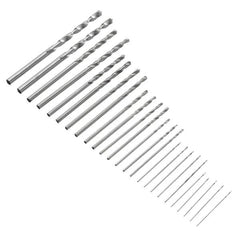 25Pcs 0.5-3mm HSS Metric Twist Drilling Drill Bits Set Straight Shank