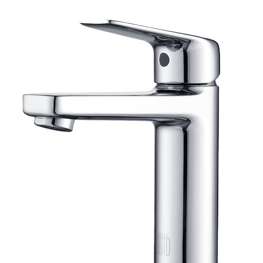 Bathroom Basin Faucet Hot Cold Mixer Tap Single Handle Deck Mount w/ Stainless Steel Hose NEOPERL Bubbler Ceramic Core from