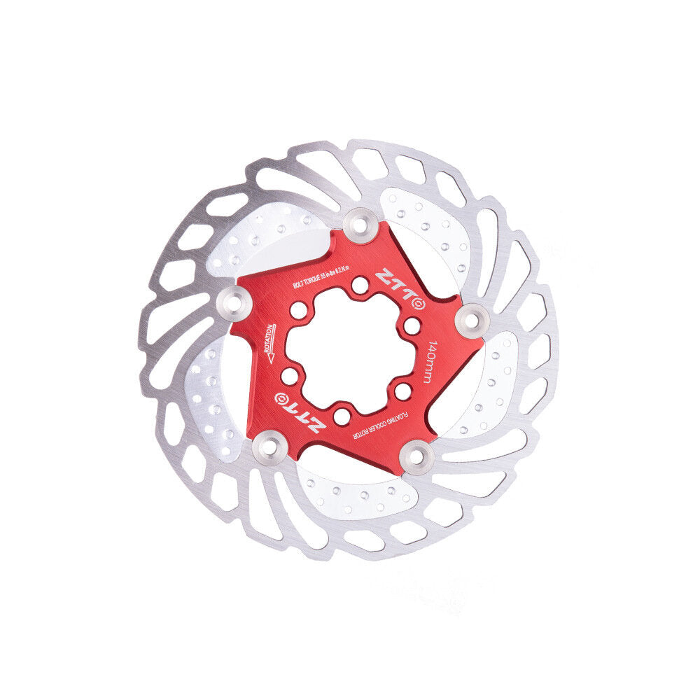 140/160/180/203mm Aluminum Alloy Steel Metal Heat Dissipation Six Spike Disks Bicycle Floating Discs Mountain Bike Floating Discs