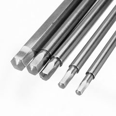 5Pcs 100mm H2.5-H6 Hex Head Screwdriver Bit 1/4 Inch Hex Shank Magnetic Screwdriver Bits