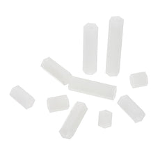 M4NH3 110Pcs M4 White Nylon Hex Column PCB Standoff Spacer Assortment