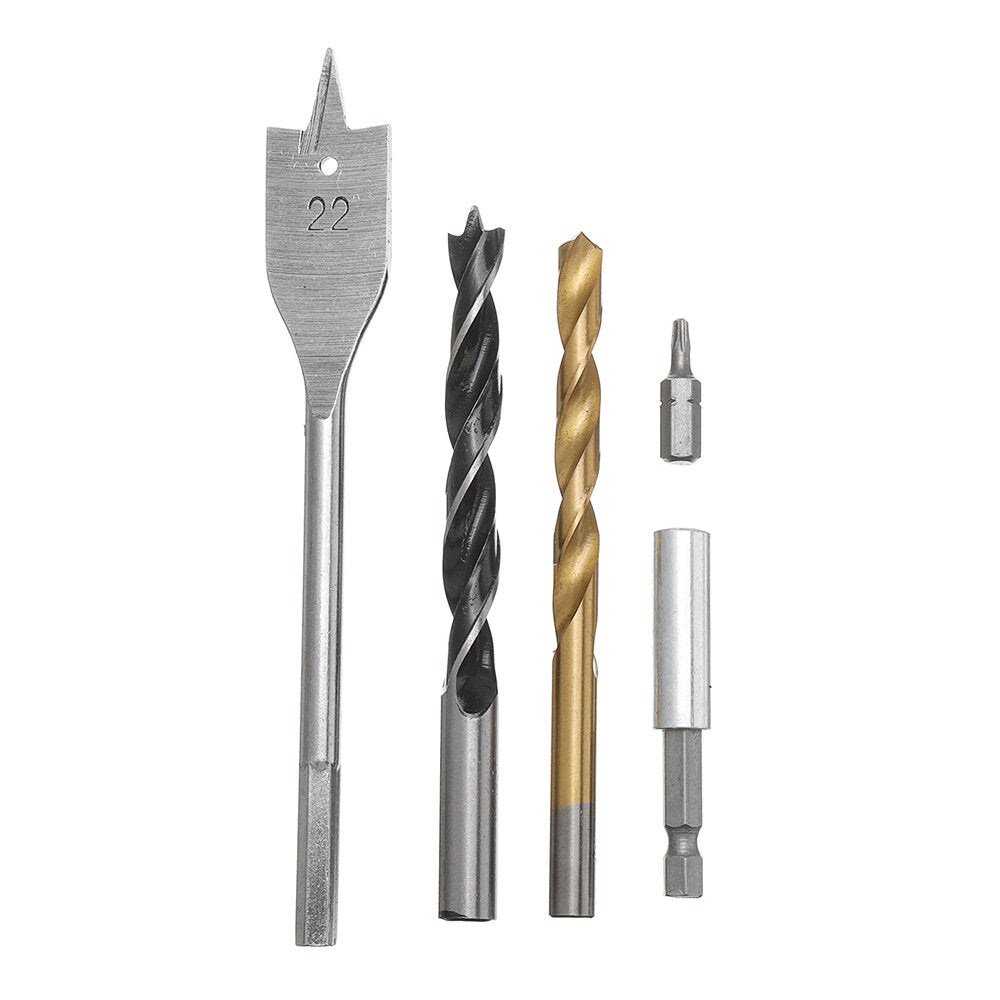 31Pcs Titanium Coated Hole Saw Cutting Set 1/4 Inch Hex Shank Magnetic Connecting Rod Screwdriver Bits