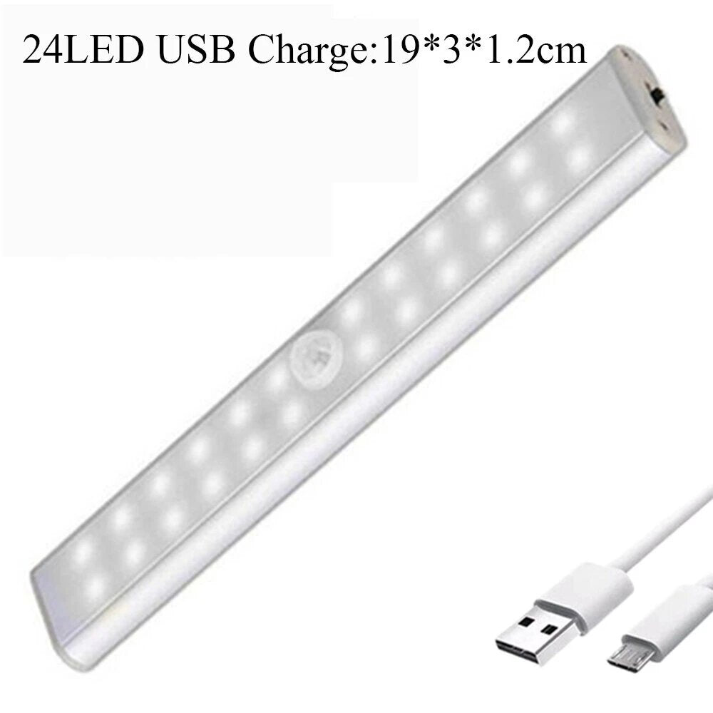 Wireless LED Cabinet Night Light Motion Sensor Light Closet Night Lamp for Kitchen Bedroom Staircase Lighting