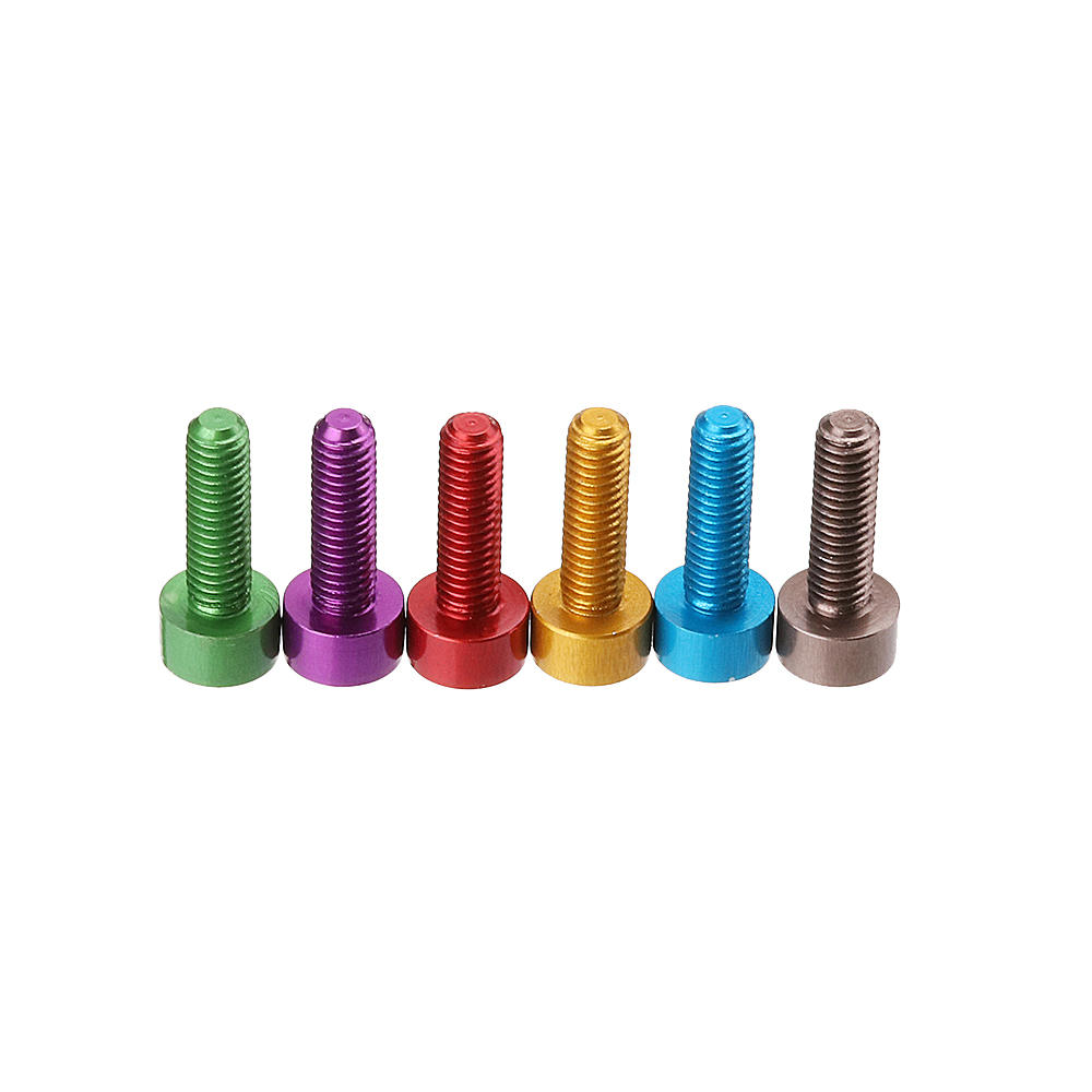 10Pcs M310mm Hex Socket Screw M3 Cap Head Bolt 7075 Aluminum Alloy Multicolor
