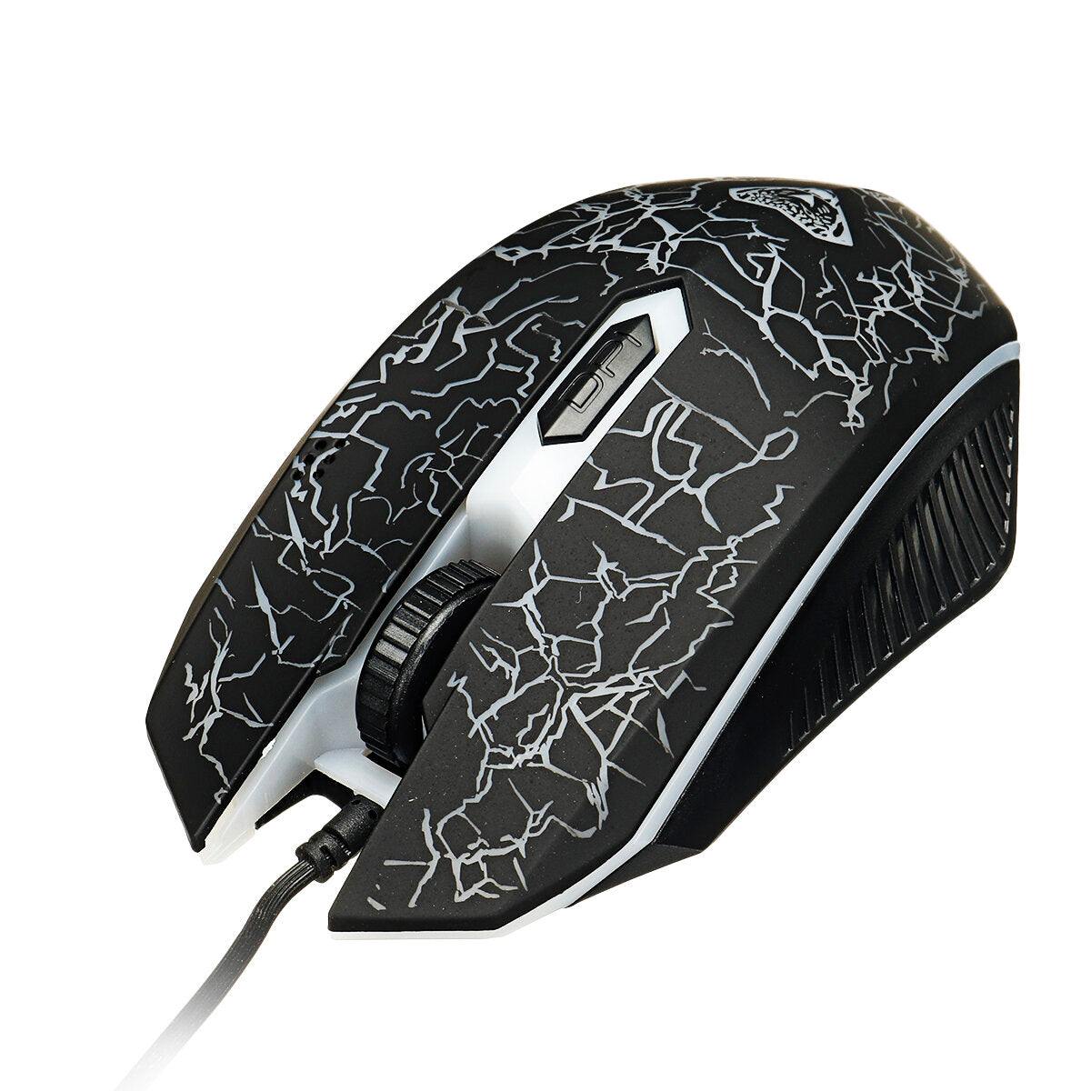 104 Keys Wired Keyboard & Mouse Set 4D RGB Backlight Gaming Keyboard 1600DPI Ergonomic Mouse