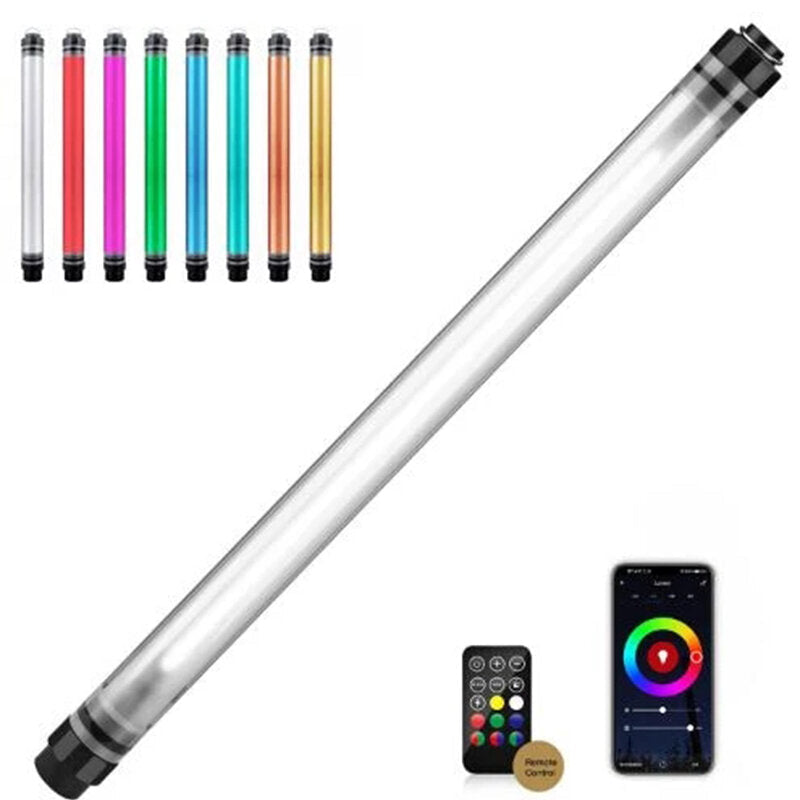 Waterproof LED Video Light Wand Tube 120cm Lamp Support APP Control with Remote Control for Photography Studio