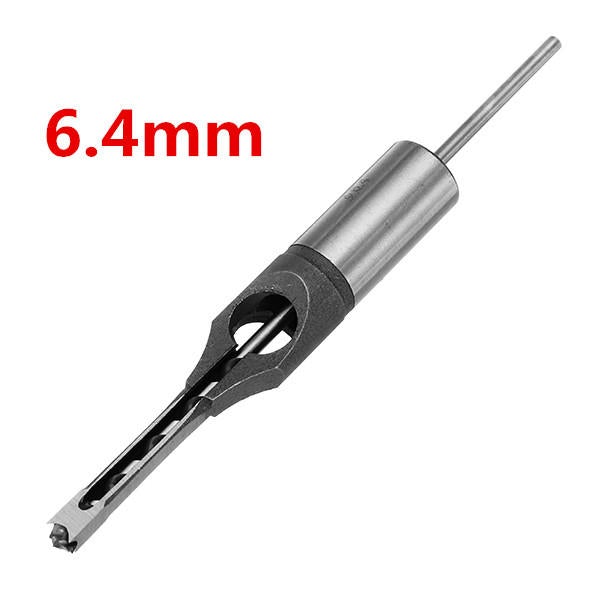 6.4mm Woodworking Square Hole Saw Drill Bit Mortising Chisel