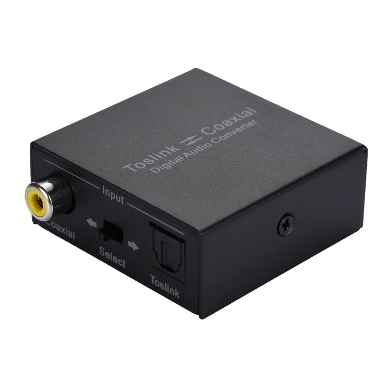 Fiber Coaxial Interchanger Digital 2-Way Audio Converter Small And Convenient