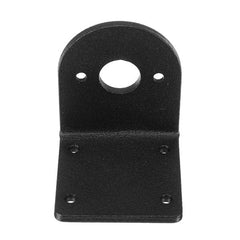 DC Motor Bracket Black L Shape Alloy Fixed Support Mounting Bracket