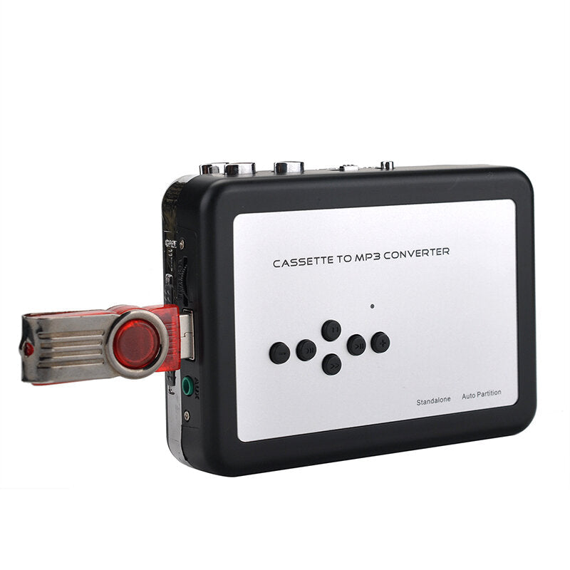 USB Cassette Tape Music Audio Player to MP3 Converter Adapter Capture Recorder Recording Into Flash Drive