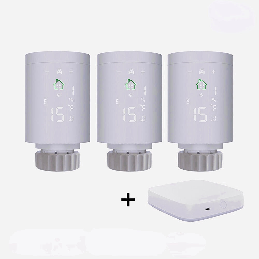 Smart Radiator Actuator Programmable Thermostatic Radiator Valve Temperature Controller Voice Control via Alexa