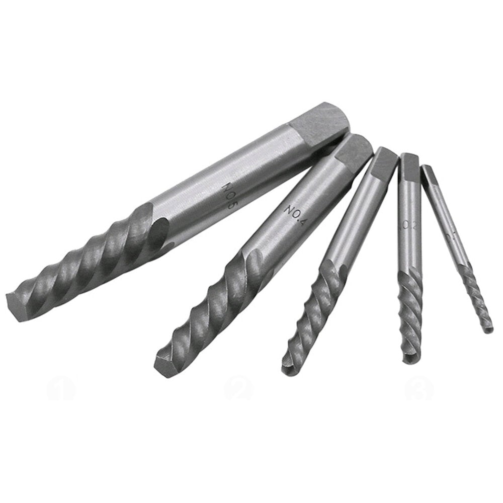 10Pc HSS Screw Extractor Left Hand Cobalt Drill Bit Set Easy to Lift from Broken Bolt Tools With Iron Box and Opp Bag