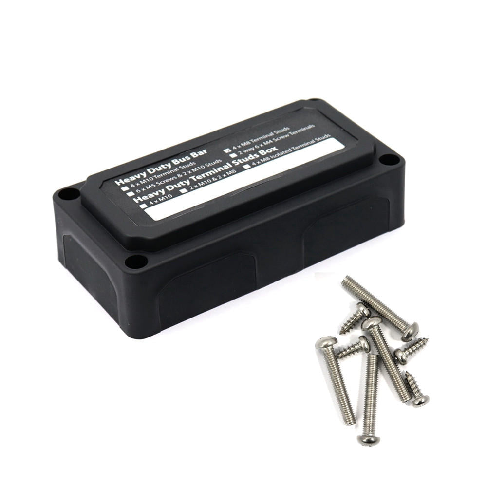 12/24V 300A Heavy Duty Terminal Block Boat Bus Bar Power Negative Distribution Box