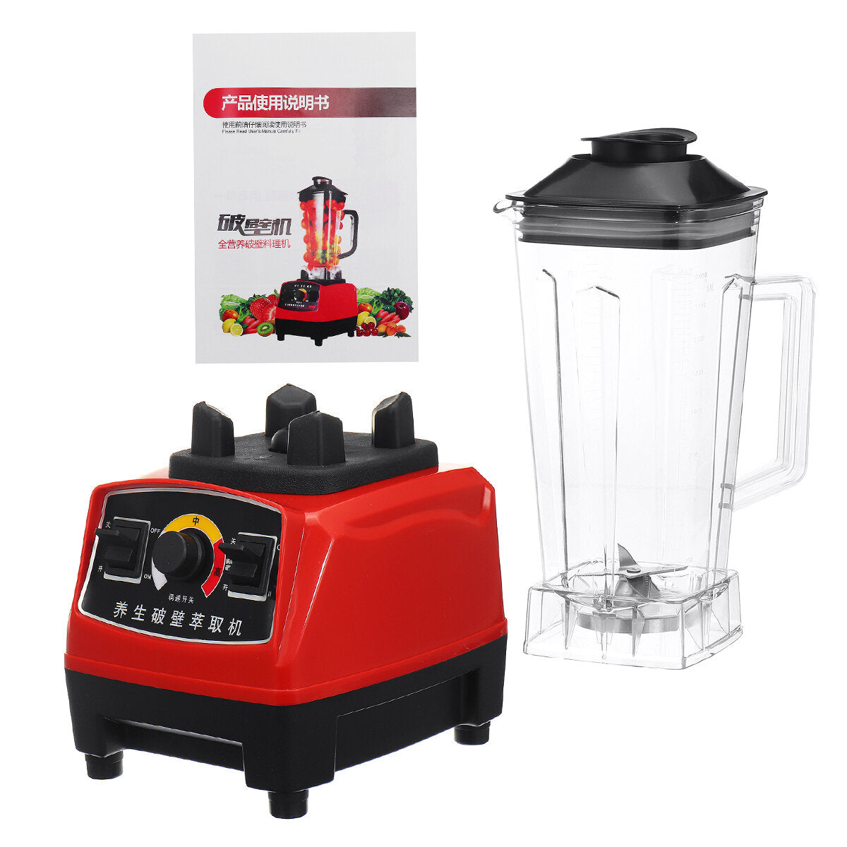 800W High Speed Blender Mixer Kitchen Smoothies Shakes Juicer Machine 220V