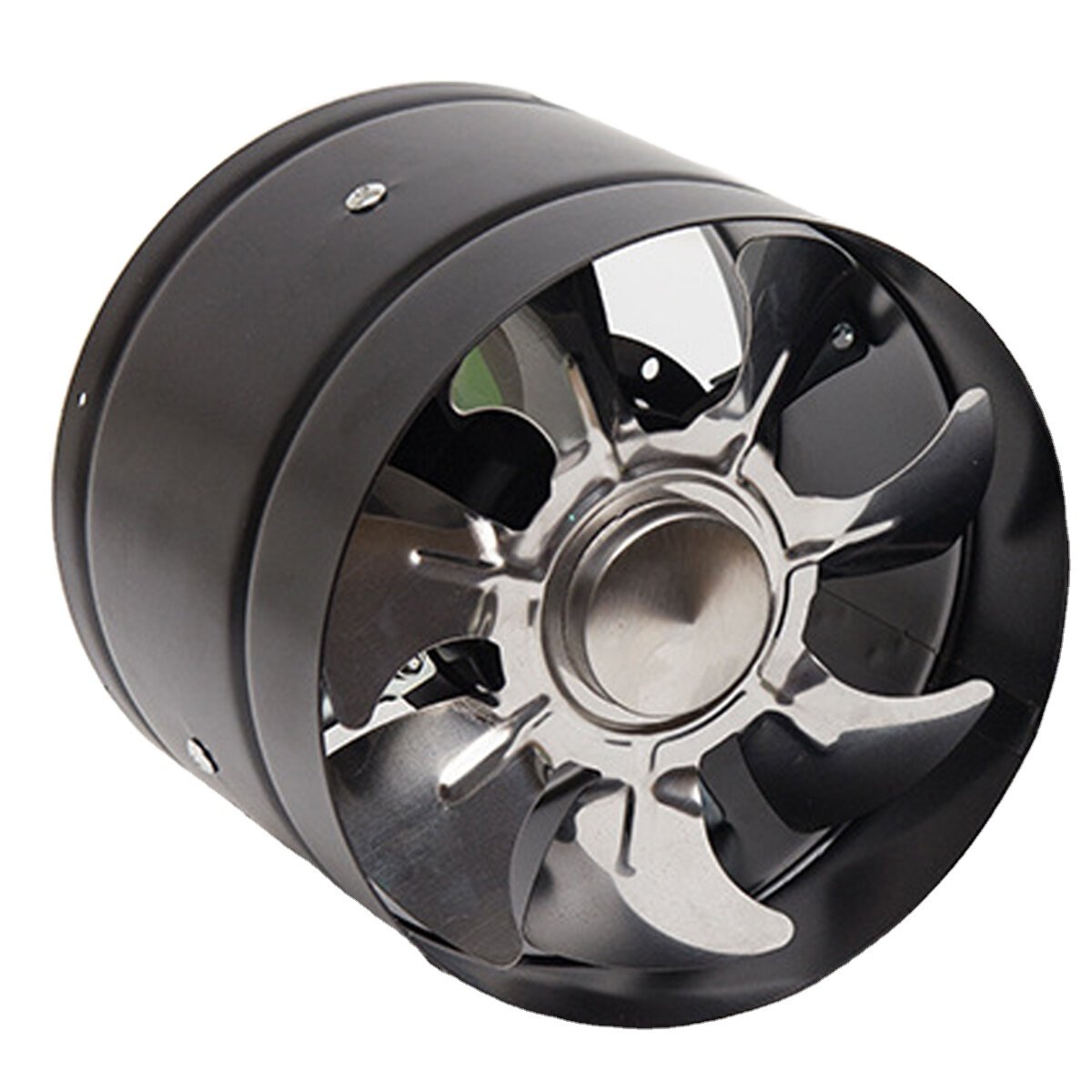 6Inch Inline Duct Fan Booster Exhaust Blower Air Cooling Vent Metal Blades