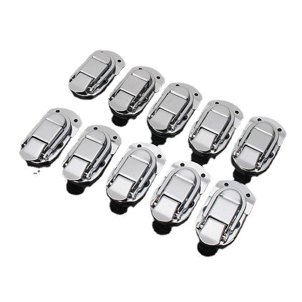10pcs Spring Draw Toggle Latch Chest Box Suitcase wooden Box Buckle Aluminum Box Accessories