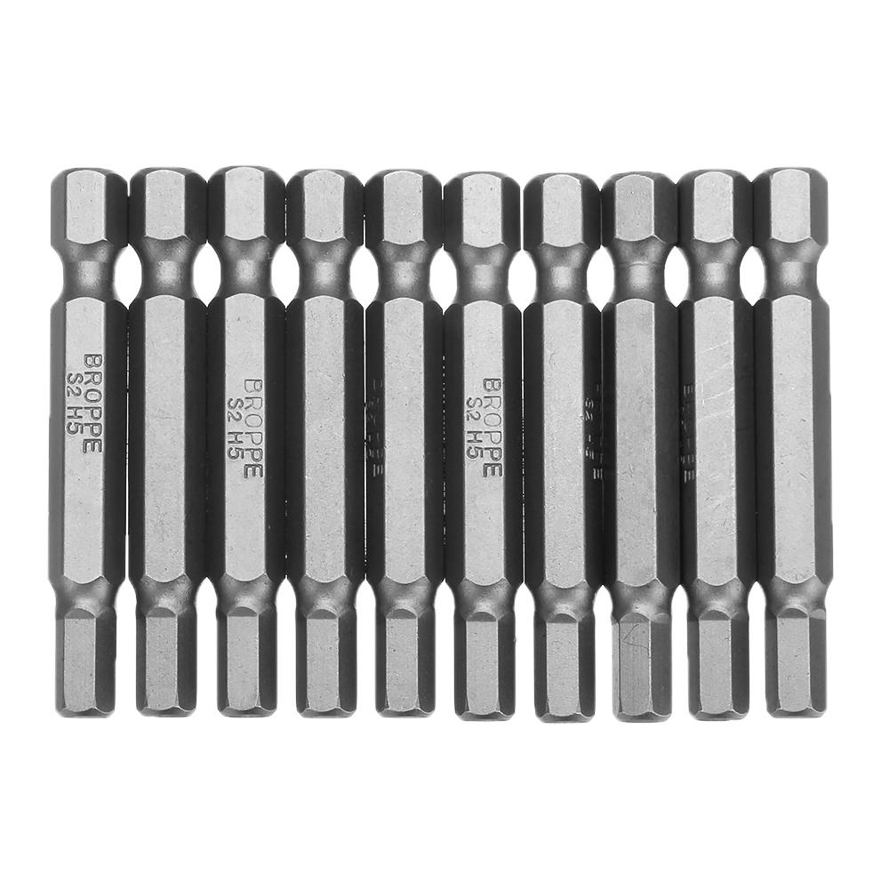 10Pcs Magnetic Hexagon Hex Screwdriver Bits H1.5/H2/H2.5/H3/H4/H5/H6 1/4 Inch Hex Shank Screwdriver Set For Bosch