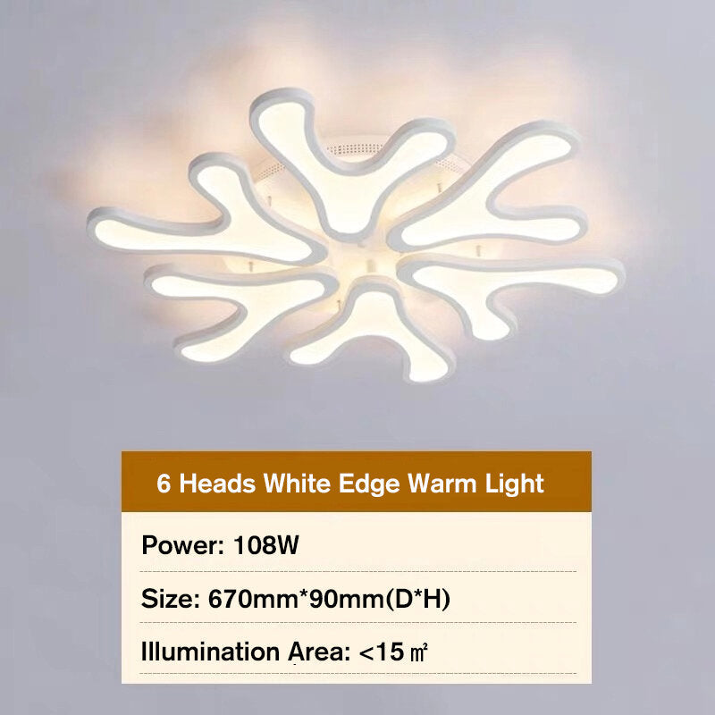 LED Modern Ceiling Light For Living Dining Room Bedroom Deer Antler Chandelier