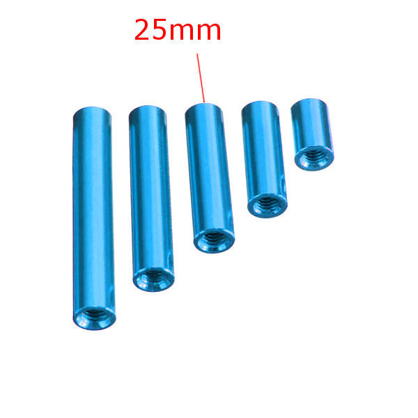 M3 Aluminum Alloy Standoff Studs 10-35mm Blue Round PCB Board Spacers Standoffs 10pcs