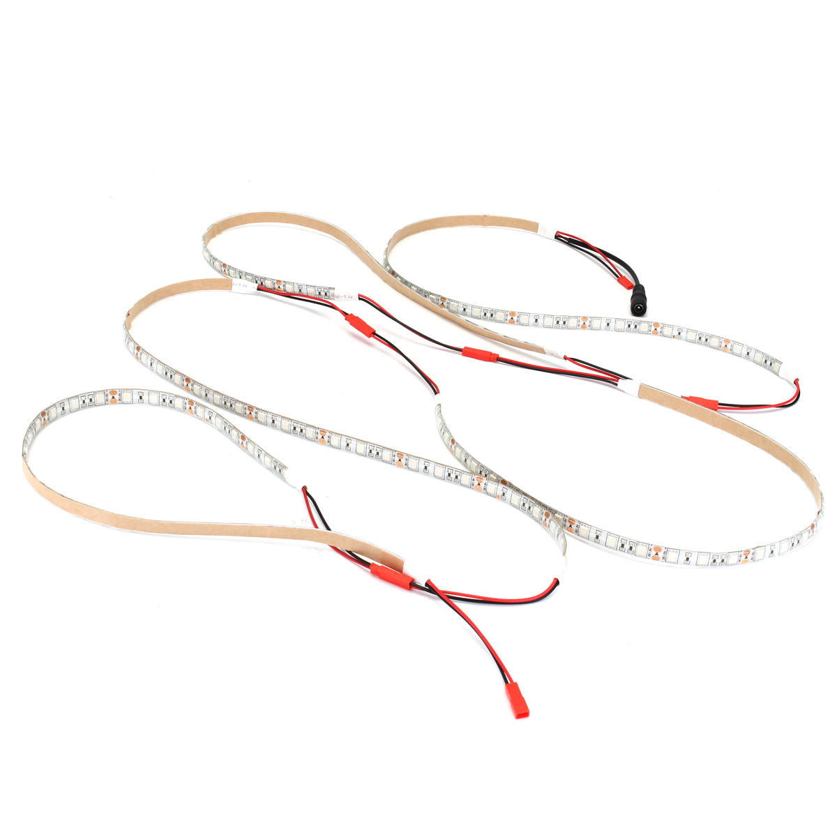 5PCS 50CM 5050 Waterproof LED Grow Light Strip Lamp+ Power Adpater for Veg Flower Plant DC12V