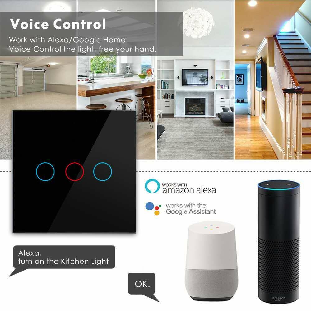 WIFI Smart Remote Control Touch Switch Mobile Phone Remote Control Single Fire Wire Version
